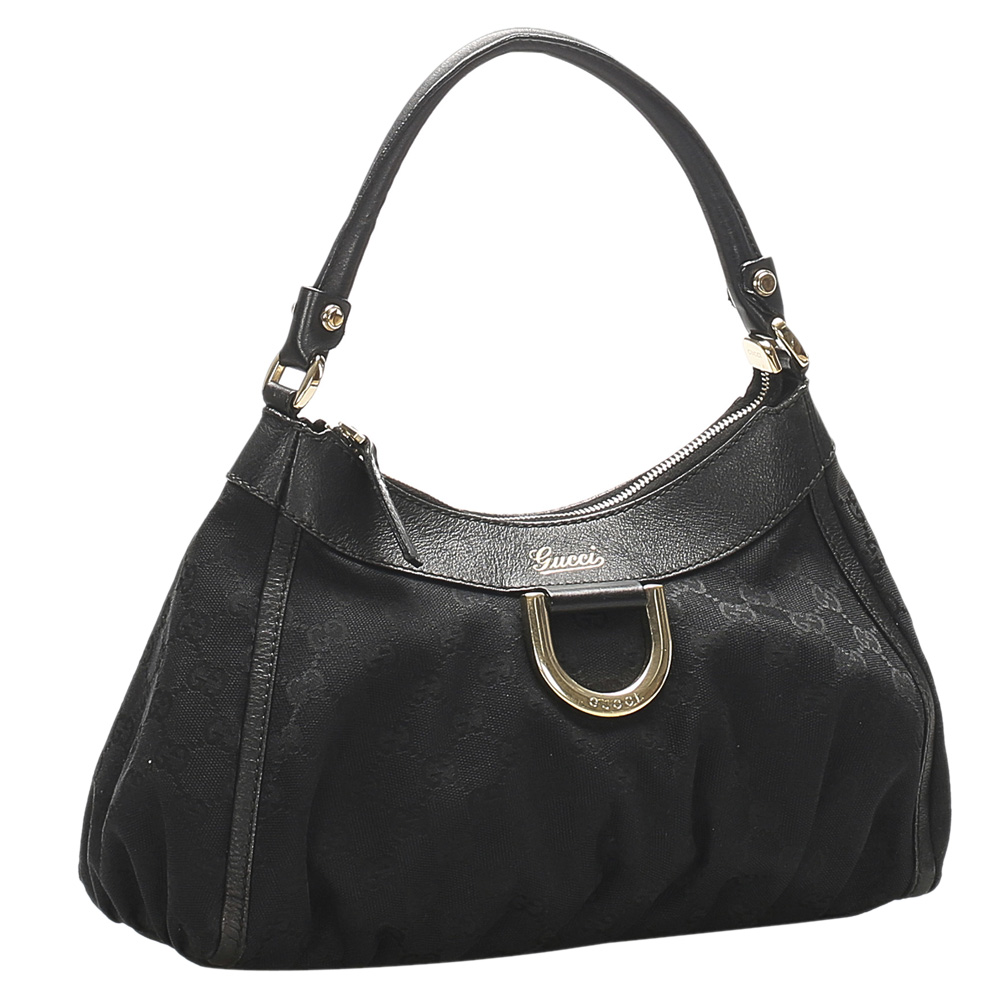 

Gucci Black GG Canvas Abbey D-Ring Bag