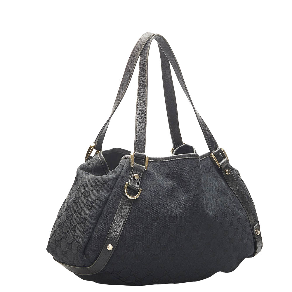 

Gucci Black GG Canvas Pelham Tote Bag