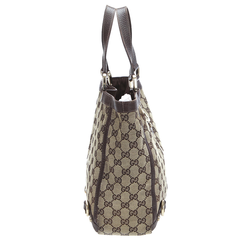 

Gucci Brown/Tan GG Canvas Abbey Tote Bag, Beige