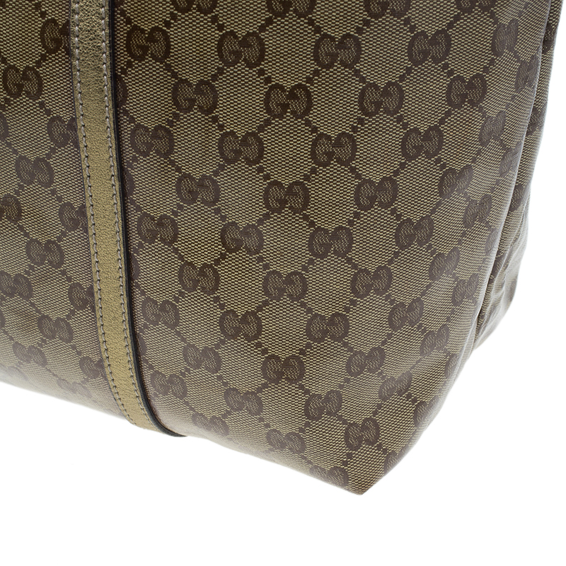 Gold Gucci GG Canvas Tote Bag – Designer Revival