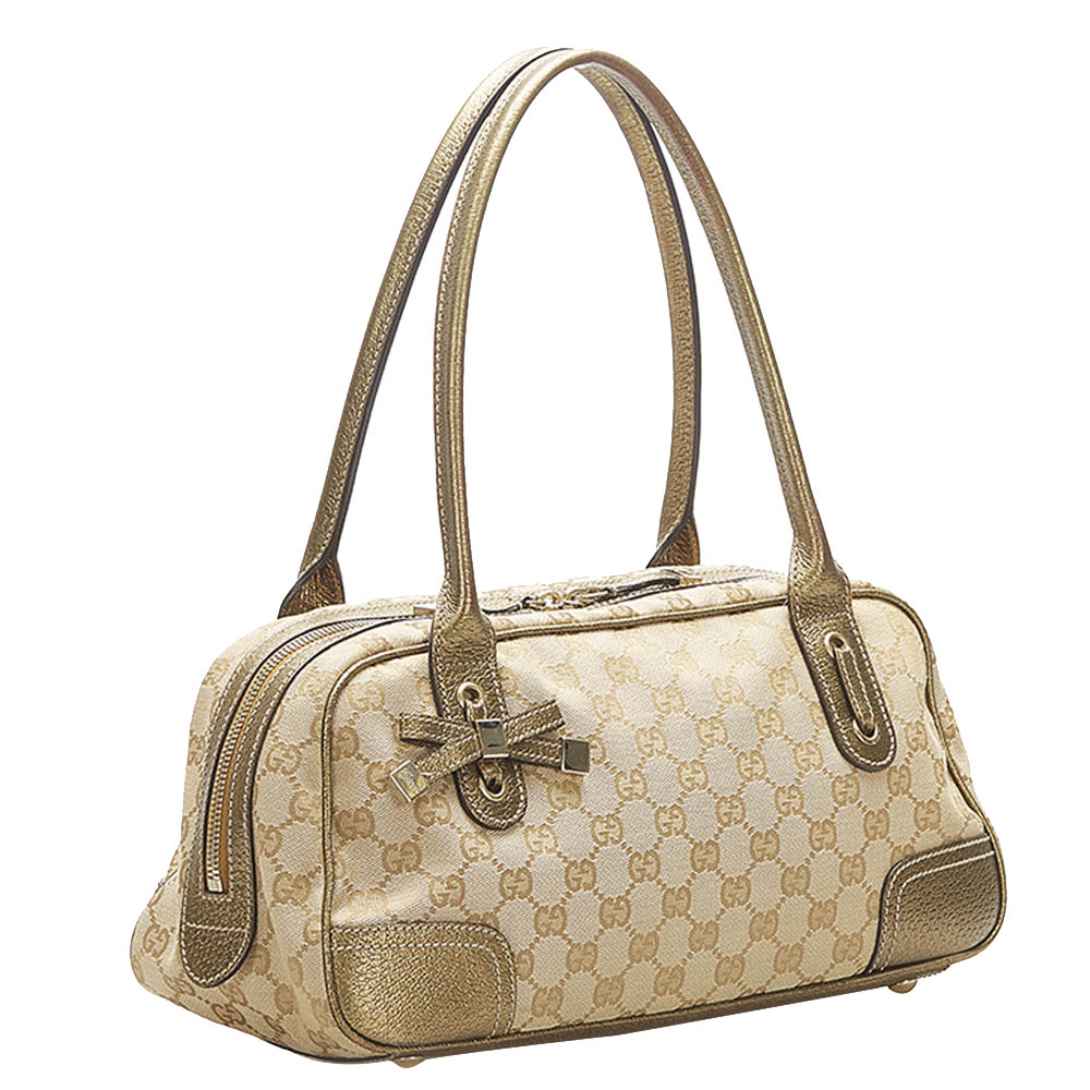 

Gucci Brown/Tan GG Canvas Princy Shoulder Bag, Beige
