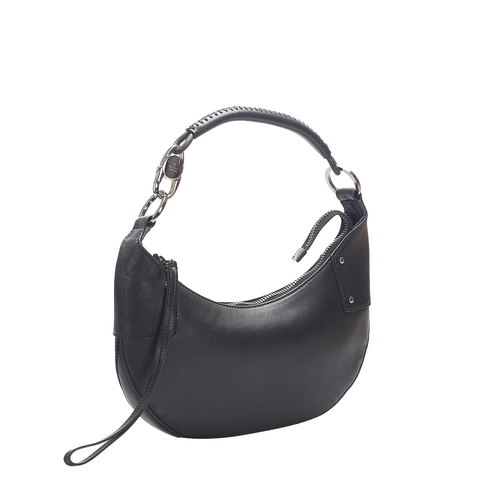 

Gucci Black Leather Hobo Bag