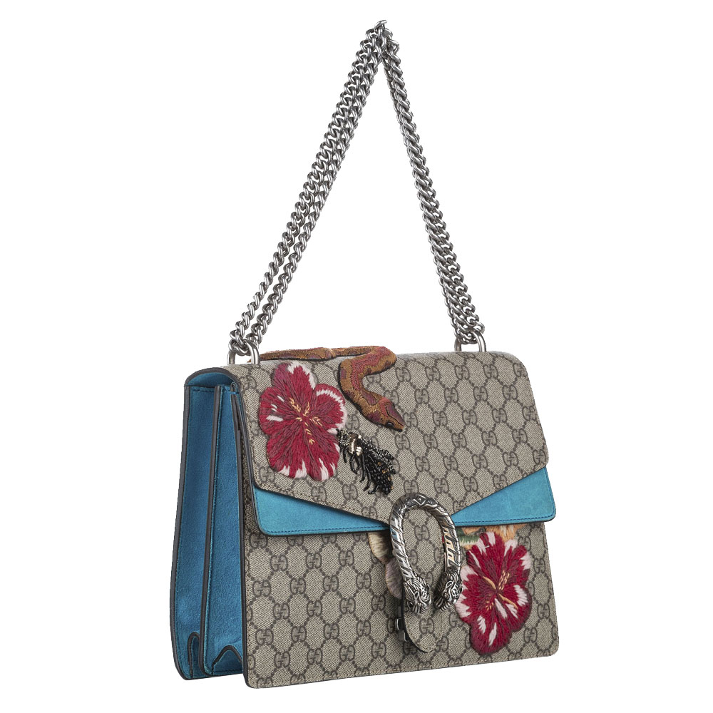 

Gucci Brown/Beige GG Supreme Canvas Dionysus  Shoulder Bag
