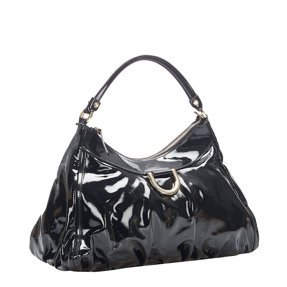 

Gucci Black Patent Leather Abbey D-Ring Bag