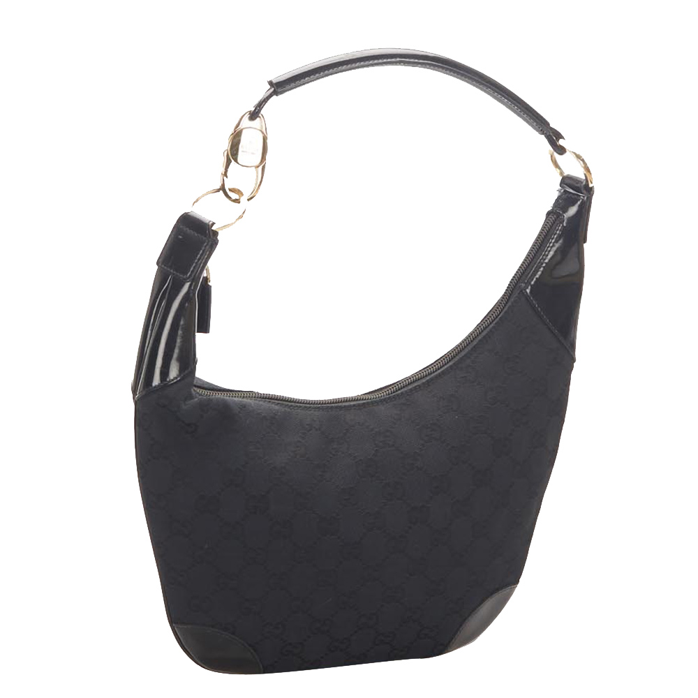 

Gucci Black Canvas Shoulder Bag