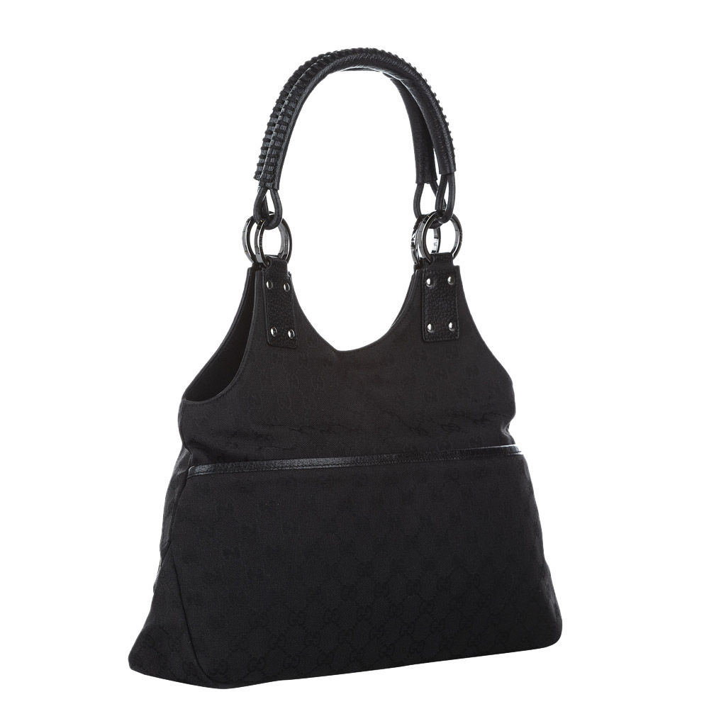 

Gucci Black Canvas Fabric Shoulder Bag