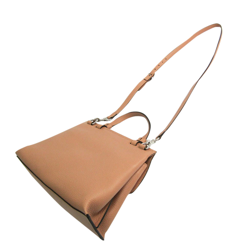 

Gucci Beige/Pink Leather Bamboo Daily Top Handle Bag