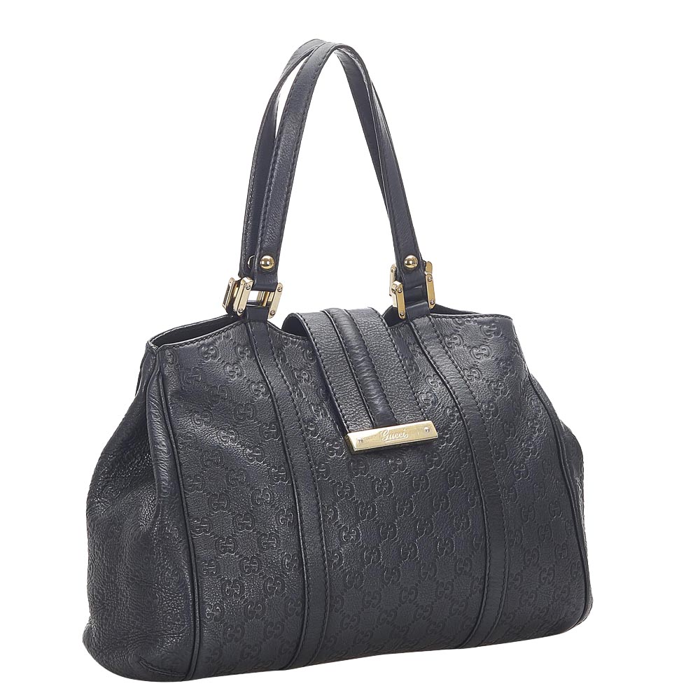 

Gucci Black Guccissima Leather Tote Bag