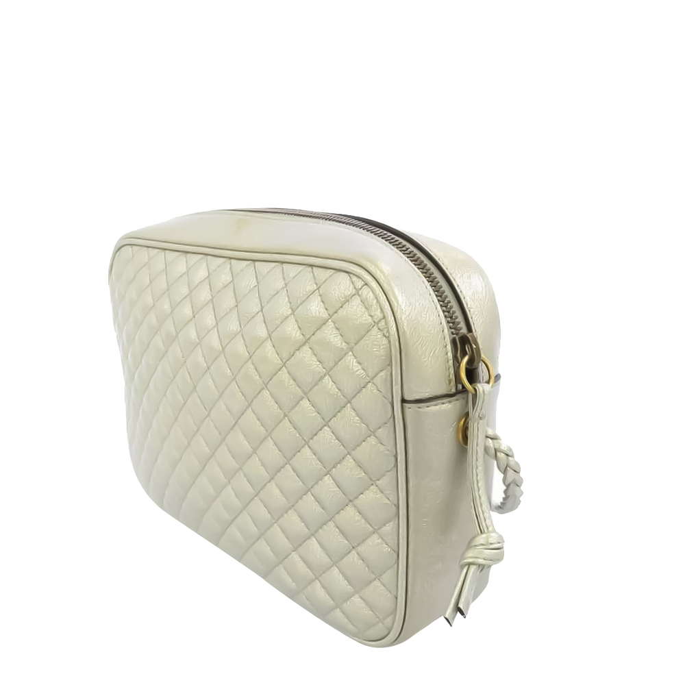 

Gucci Silver Web Trapuntata Leather Crossbody Bag
