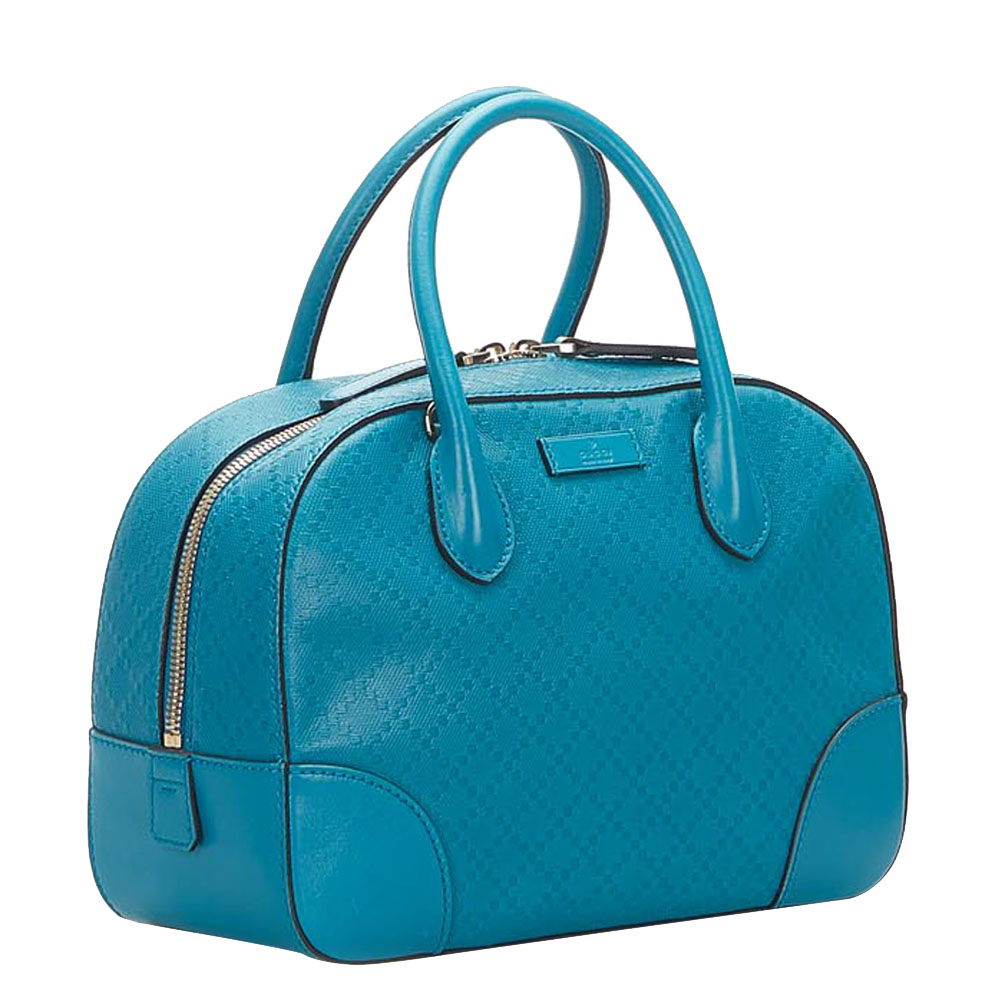 

Gucci Blue Diamante Leather Bright Bag