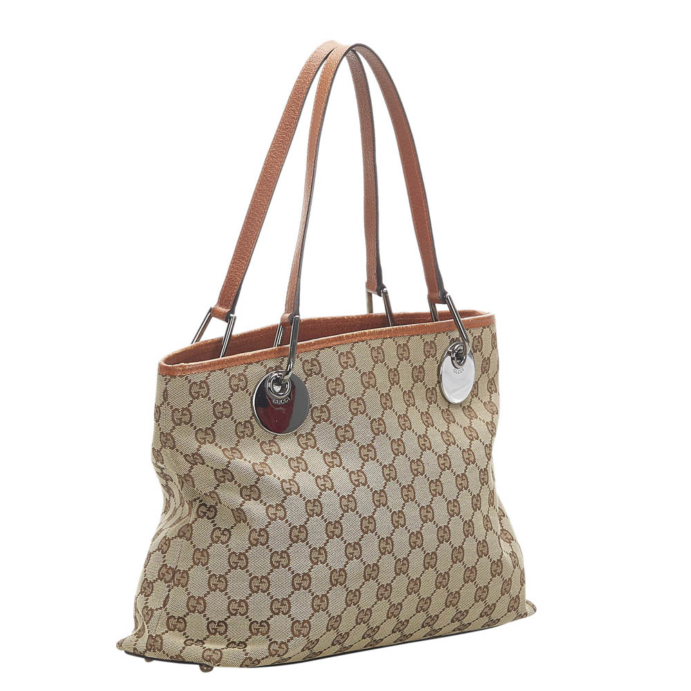 

Gucci Beige/Brown GG Canvas Eclipse Tote Bag