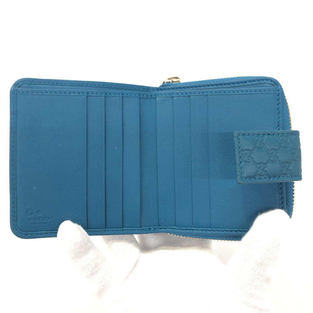 

Gucci Blue Guccissima Leather Wallet