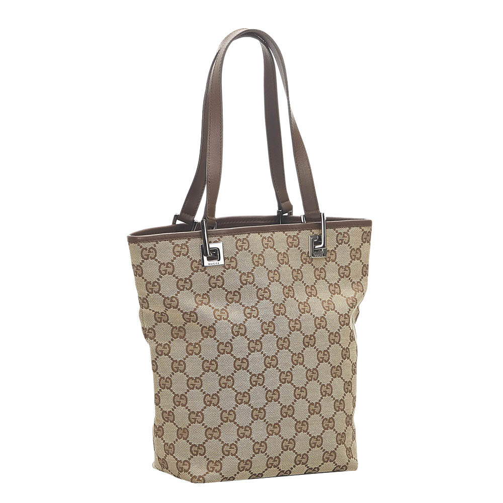 

Gucci Beige/Brown GG Canvas Tote Bag