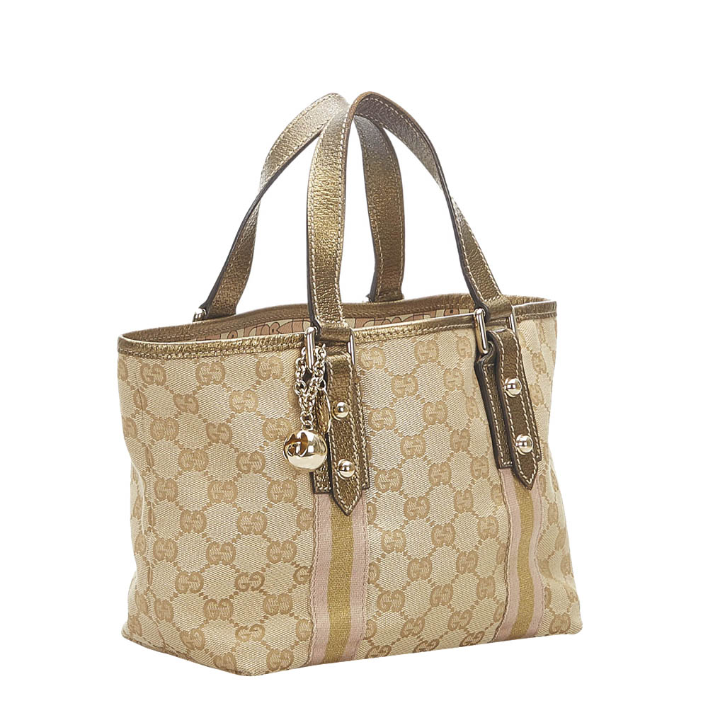 

Gucci Beige GG Canvas Jolicoeur Tote Bag