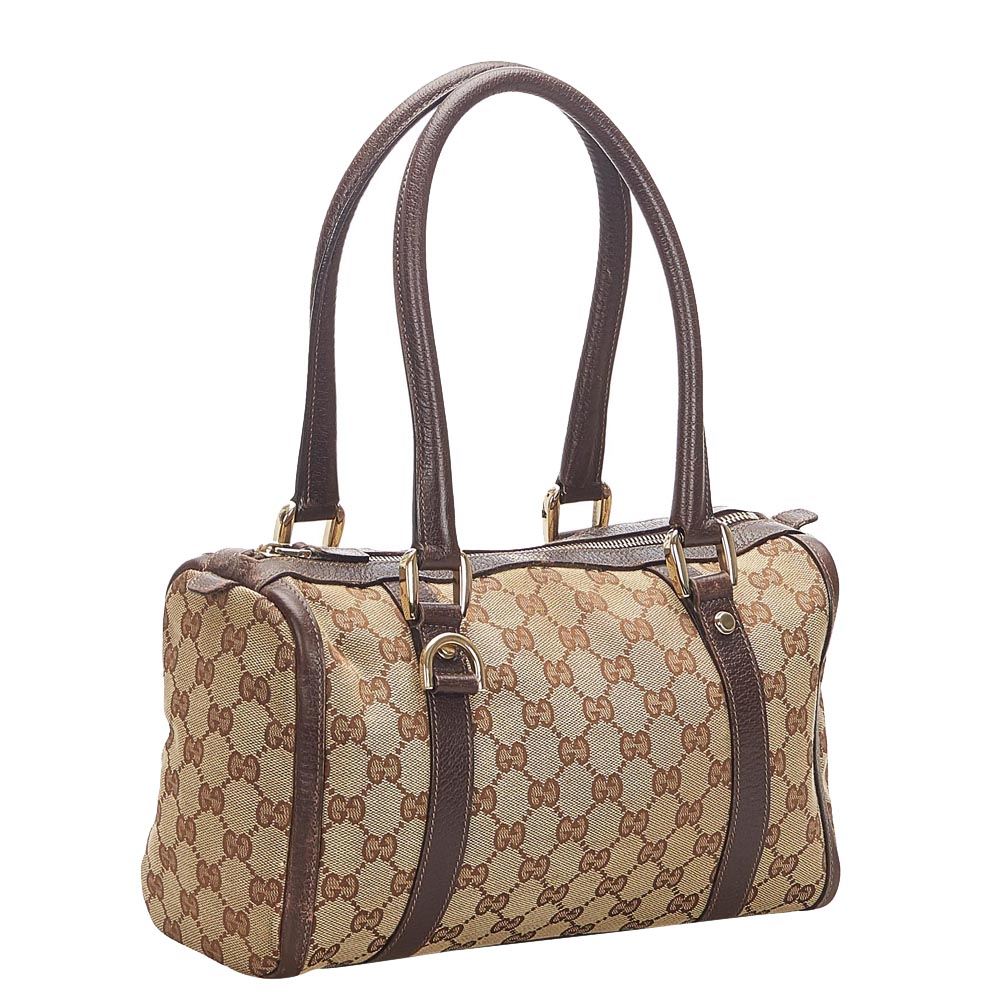 

Gucci Brown GG Canvas Abbey Boston Bag, Beige