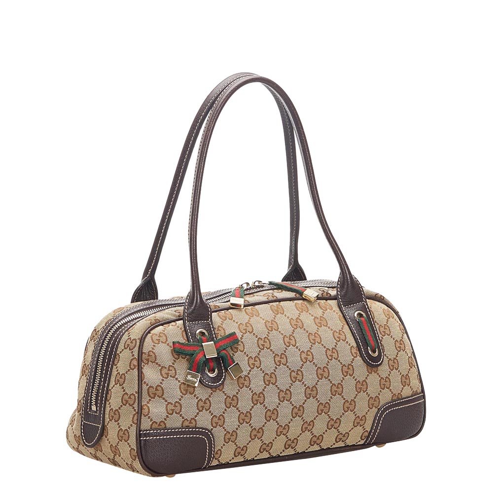 

Gucci Beige/Brown GG Canvas Princy Bag, Black
