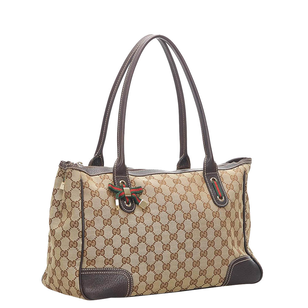 

Gucci GG Canvas Princy Tote Bag, Beige