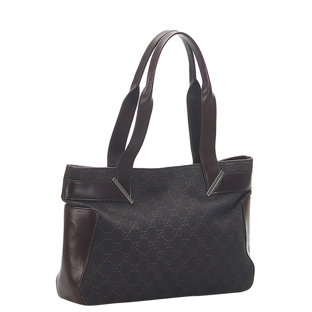 

Gucci Black GG Canvas Shoulder Bag