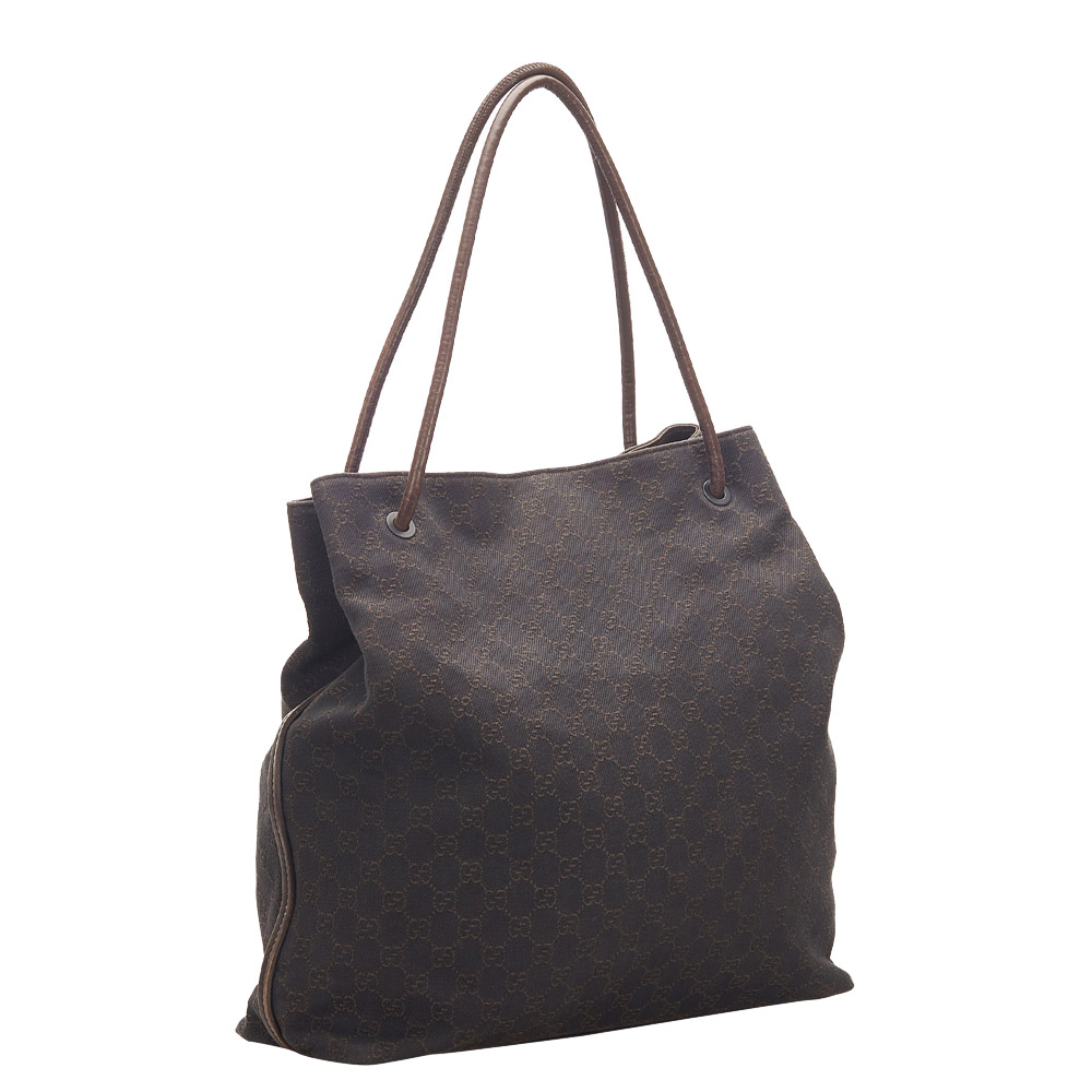 

Gucci Brown/Dark Brown GG Canvas Tote Bag