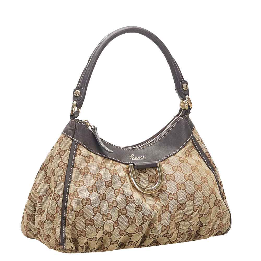 

Gucci Beige/Beige GG Canvas Abbey D-Ring Bag