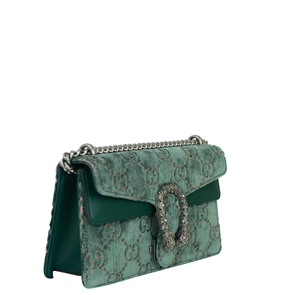 

Gucci Green Velvet Dionysus Shoulder Bag