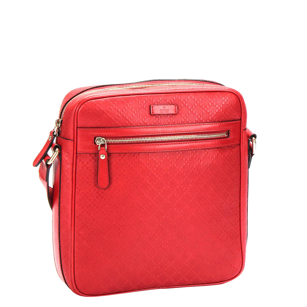 

Gucci Red Diamante Leather Crossbody Bag