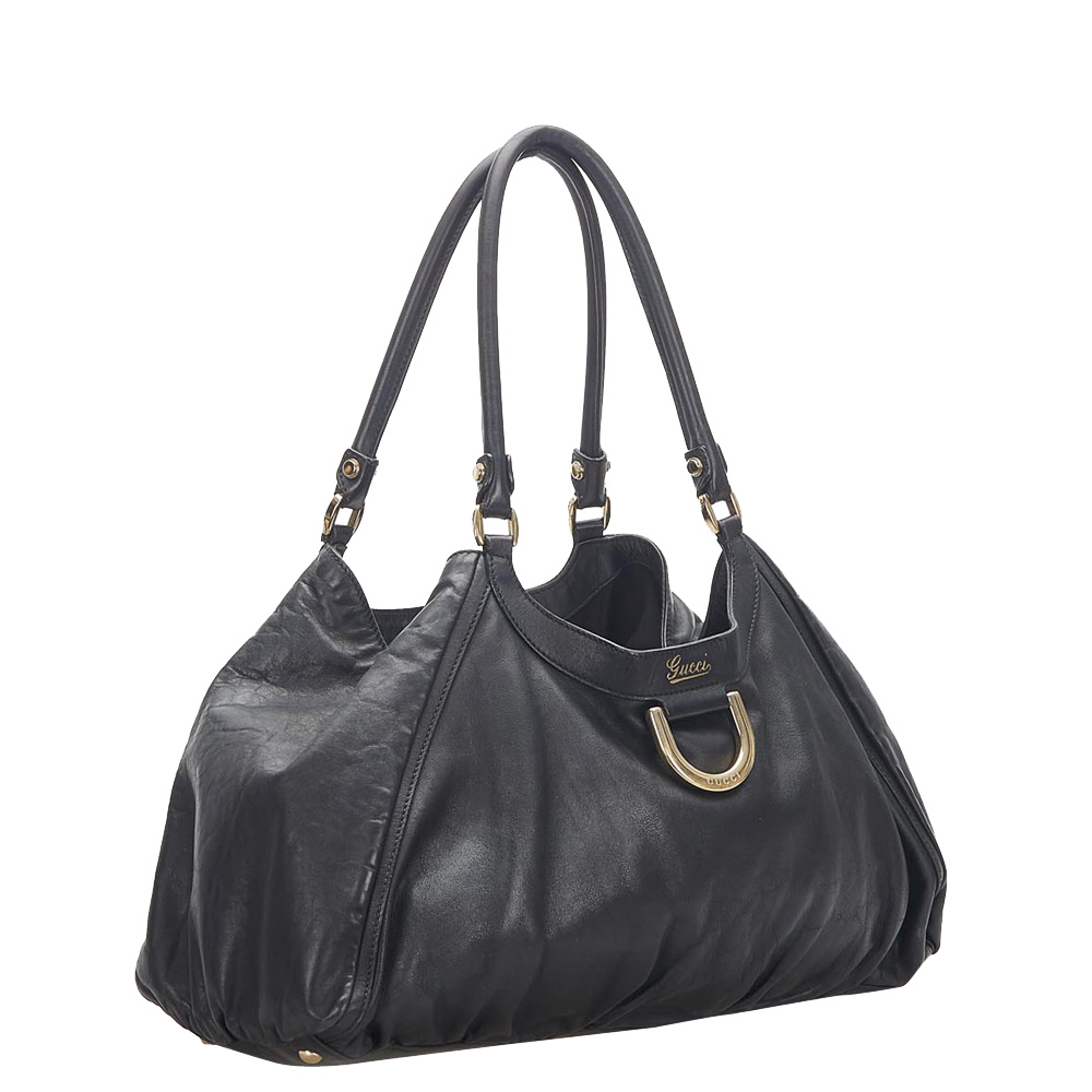 

Gucci Black Leather Abbey D-Ring Bag