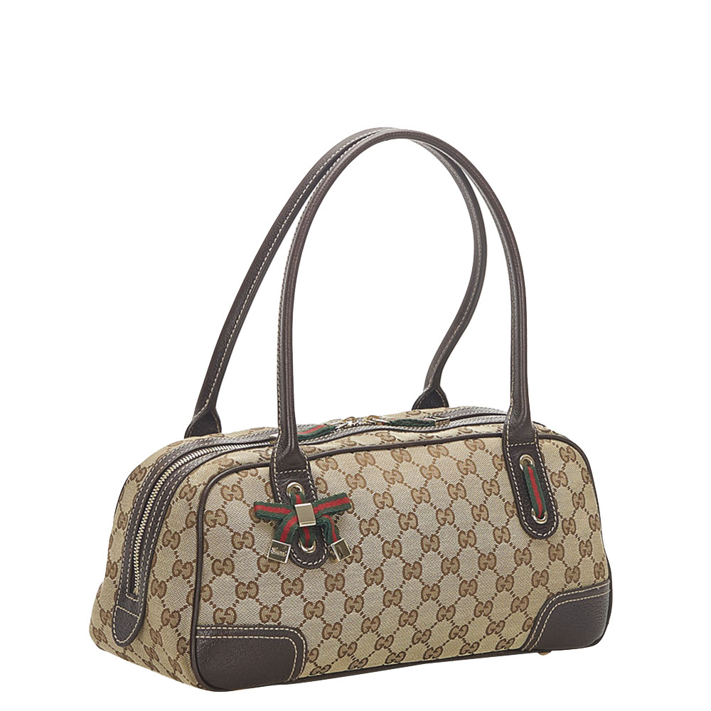 

Gucci Brown/Beige Canvas Princy Shoulder Bag