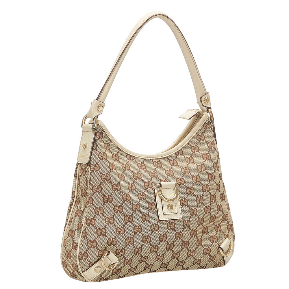 

Gucci Brown/Beige GG Canvas Abbey Hobo Bag