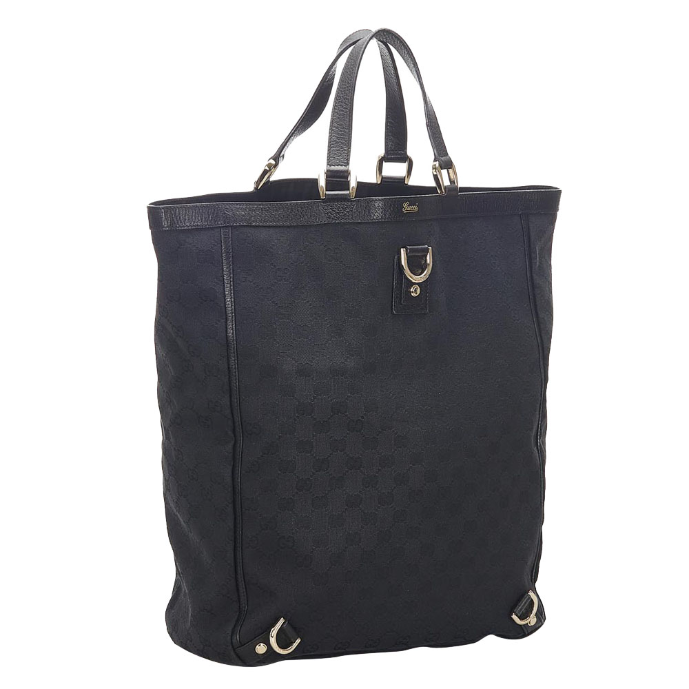 

Gucci Black GG Canvas Abbey Tote Bag
