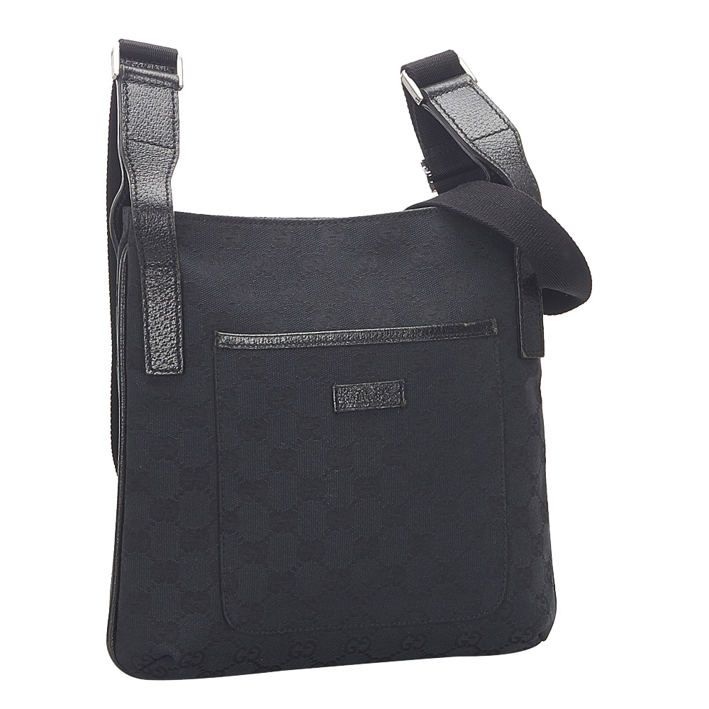 

Gucci Black Canvas Fabric Shoulder Bag