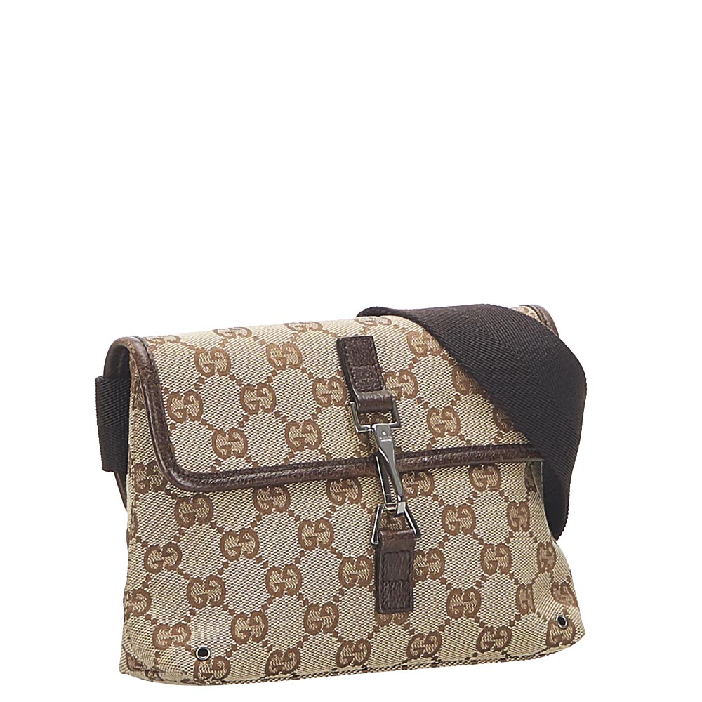 

Gucci GG Canvas Jackie Belt Bag, Beige