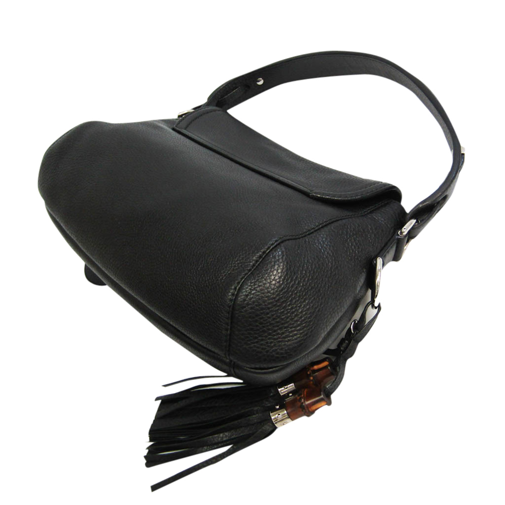 

Gucci Black Leather Horsebit Shoulder Bag