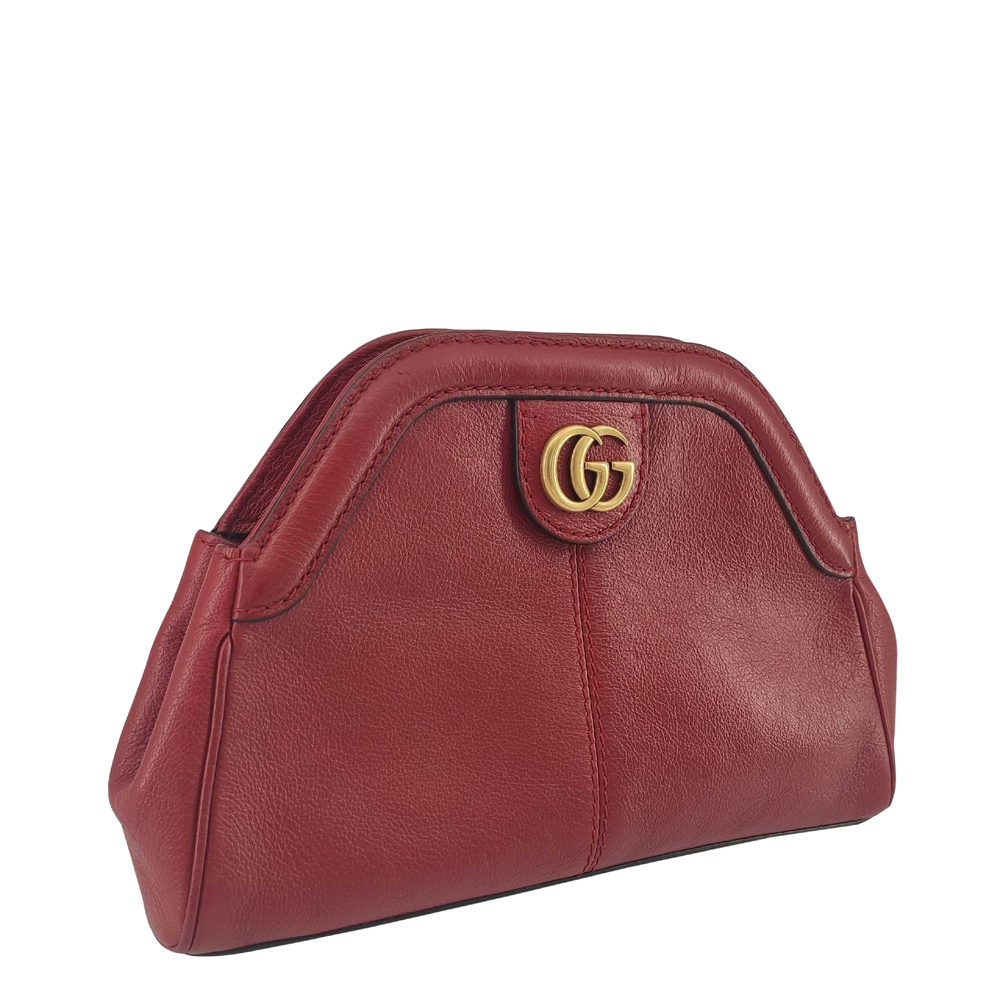 

Gucci Red Leather Rebelle Shoulder Bag