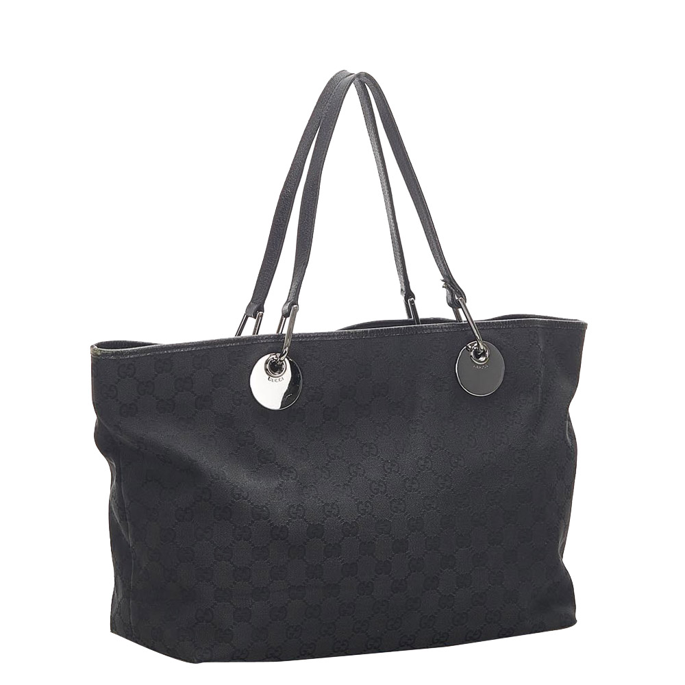 

Gucci Black Canvas Fabric Tote