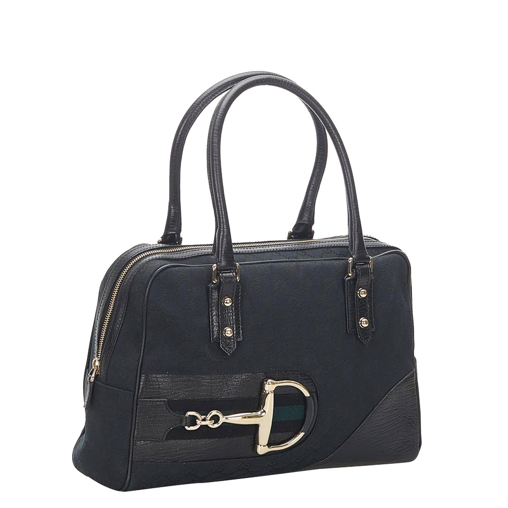 

Gucci Black Canvas Fabric Tote