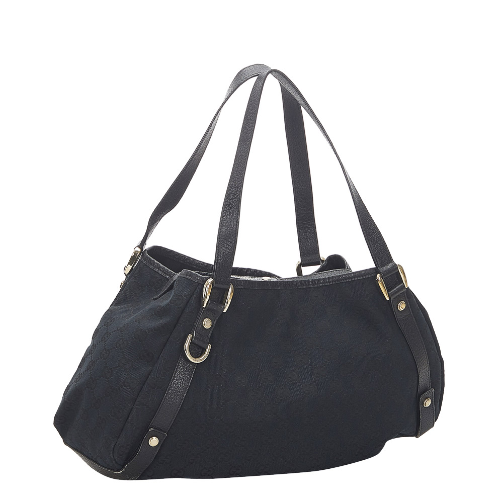 

Gucci Black Canvas Fabric Shoulder Bag
