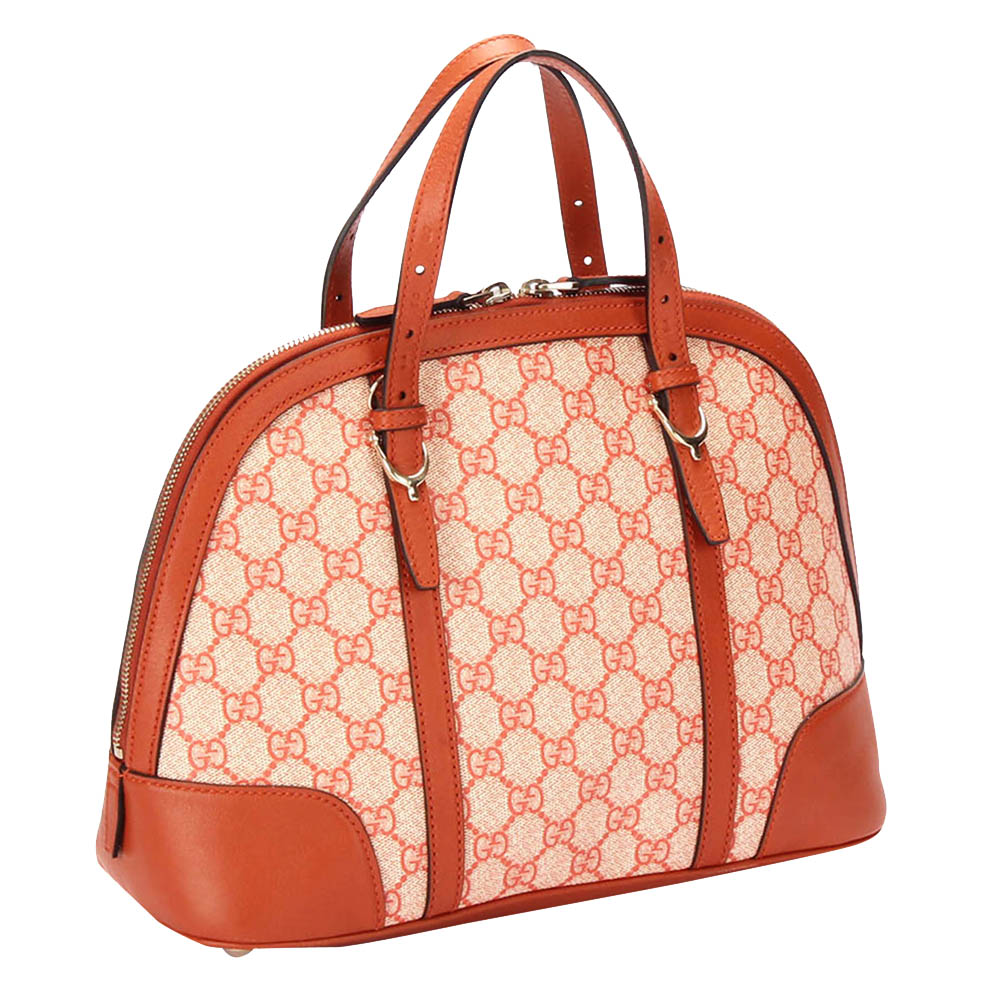 

Gucci Orange GG Canvas Nice Satchel Bag