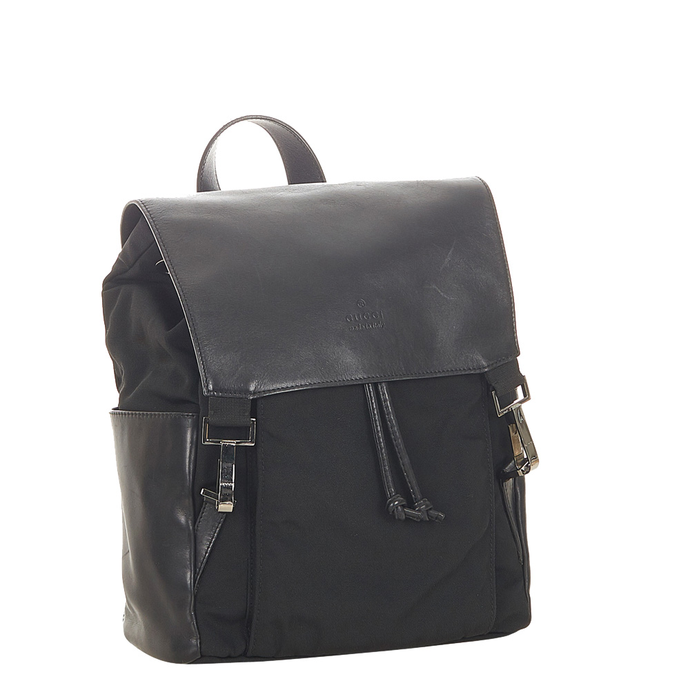 

Gucci Black Nylon And Leather Backpack