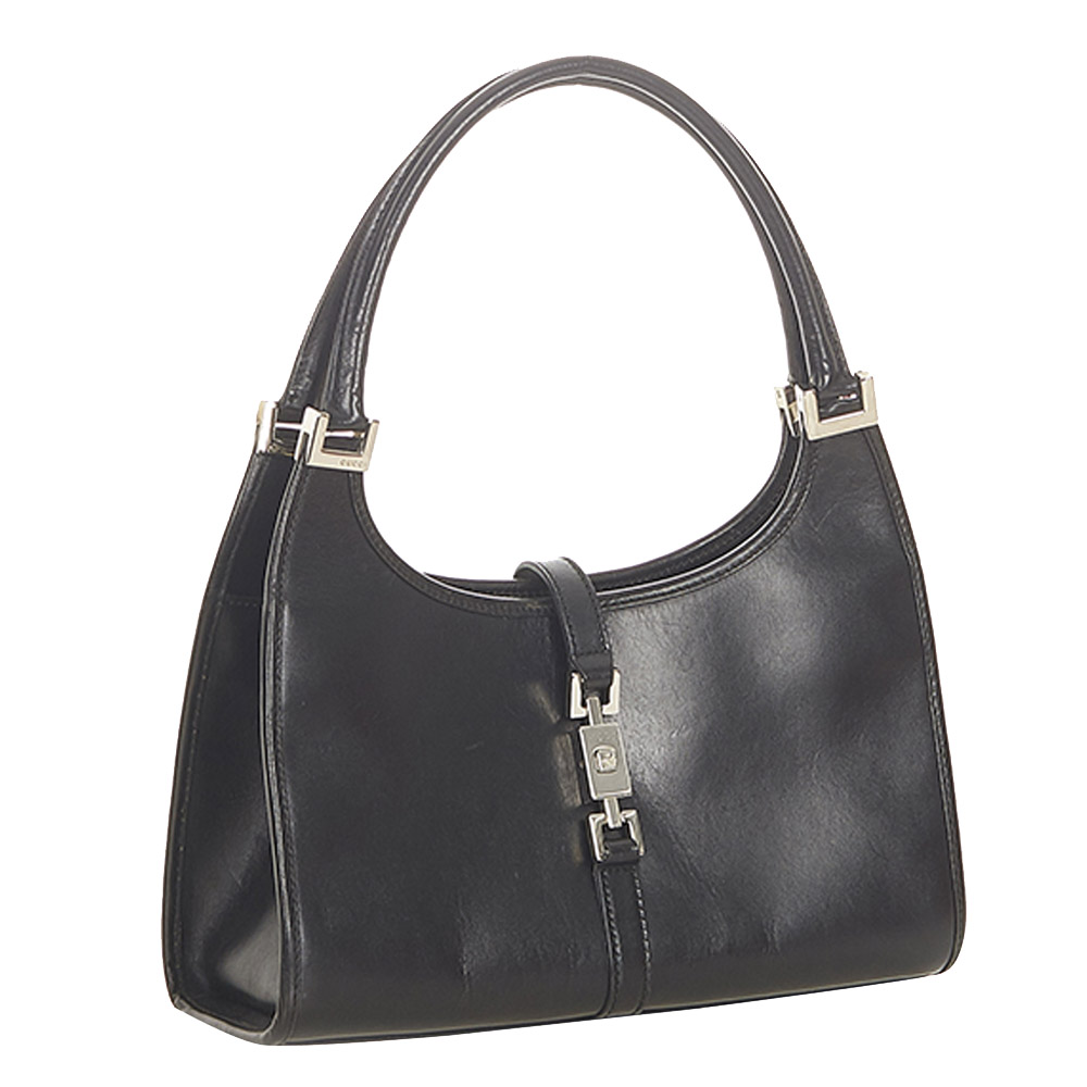 

Gucci Black Leather Jackie Hobo Bag