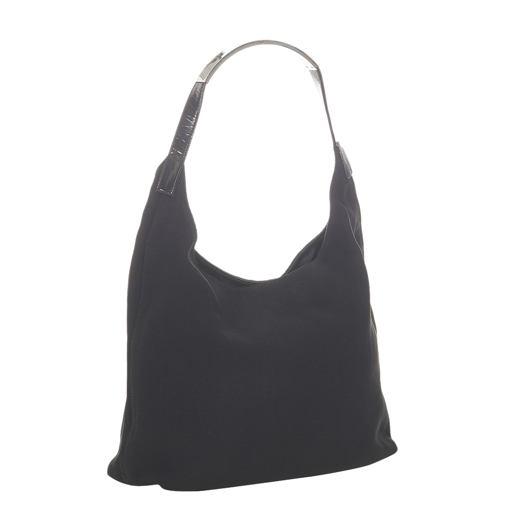 

Gucci Black Canvas Hobo
