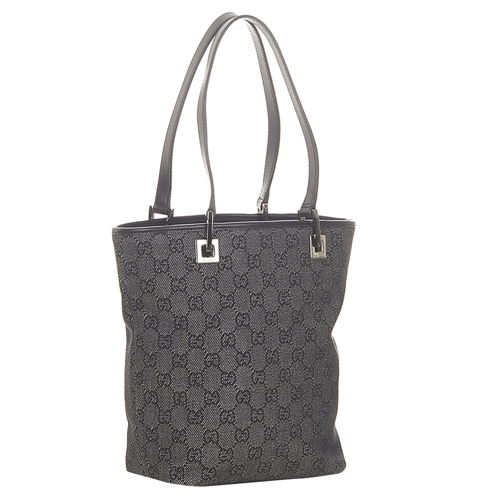 

Gucci Black GG Canvas Tote Bag
