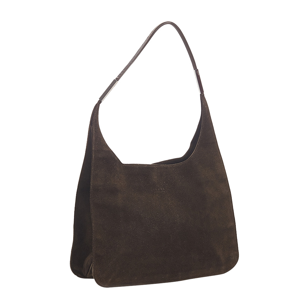 

Gucci Brown Suede Shoulder Bag