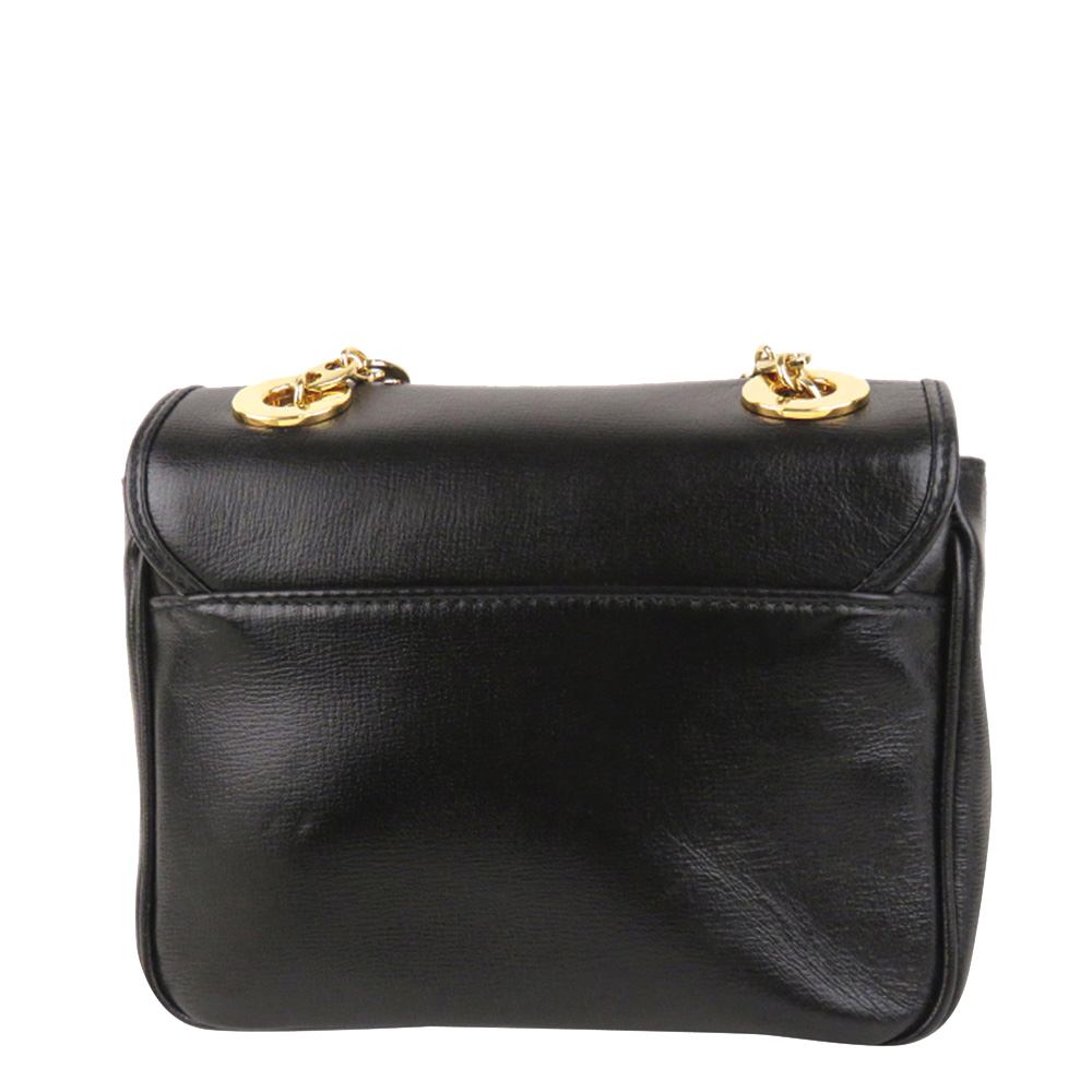 

Gucci Black Leather Mini Marina Shoulder Bag