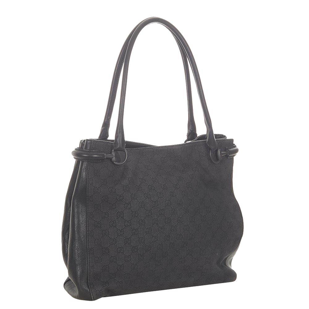

Gucci Black GG Canvas Shoulder Bag