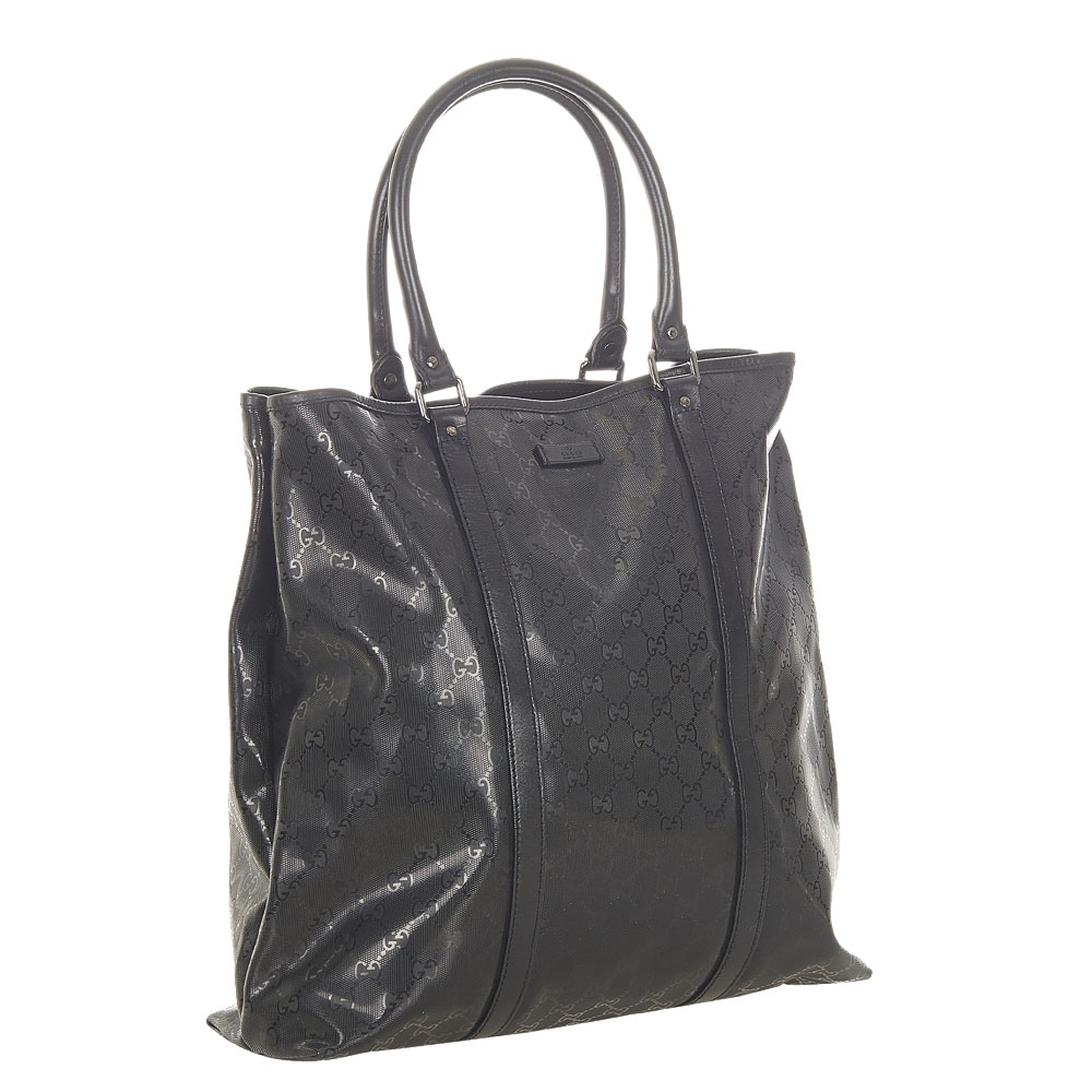

Gucci Black GG Imprime Tote Bag