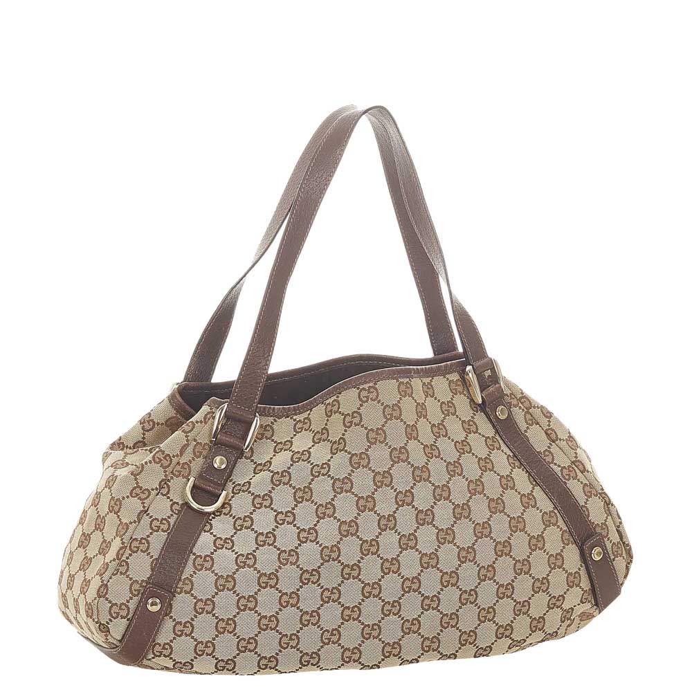 

Gucci Brown Canvas Pelham Hobo Bag, Beige