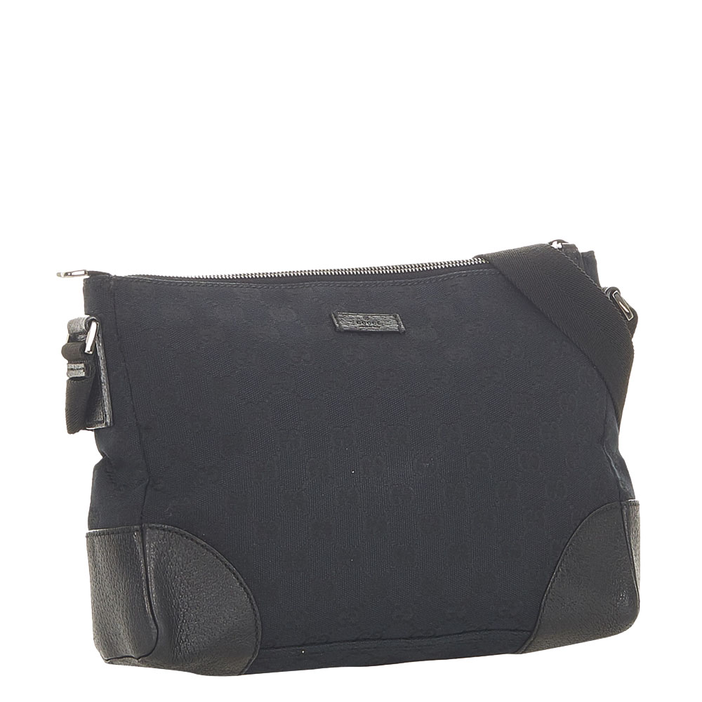 

Gucci Black Canvas Fabric Shoulder Bag