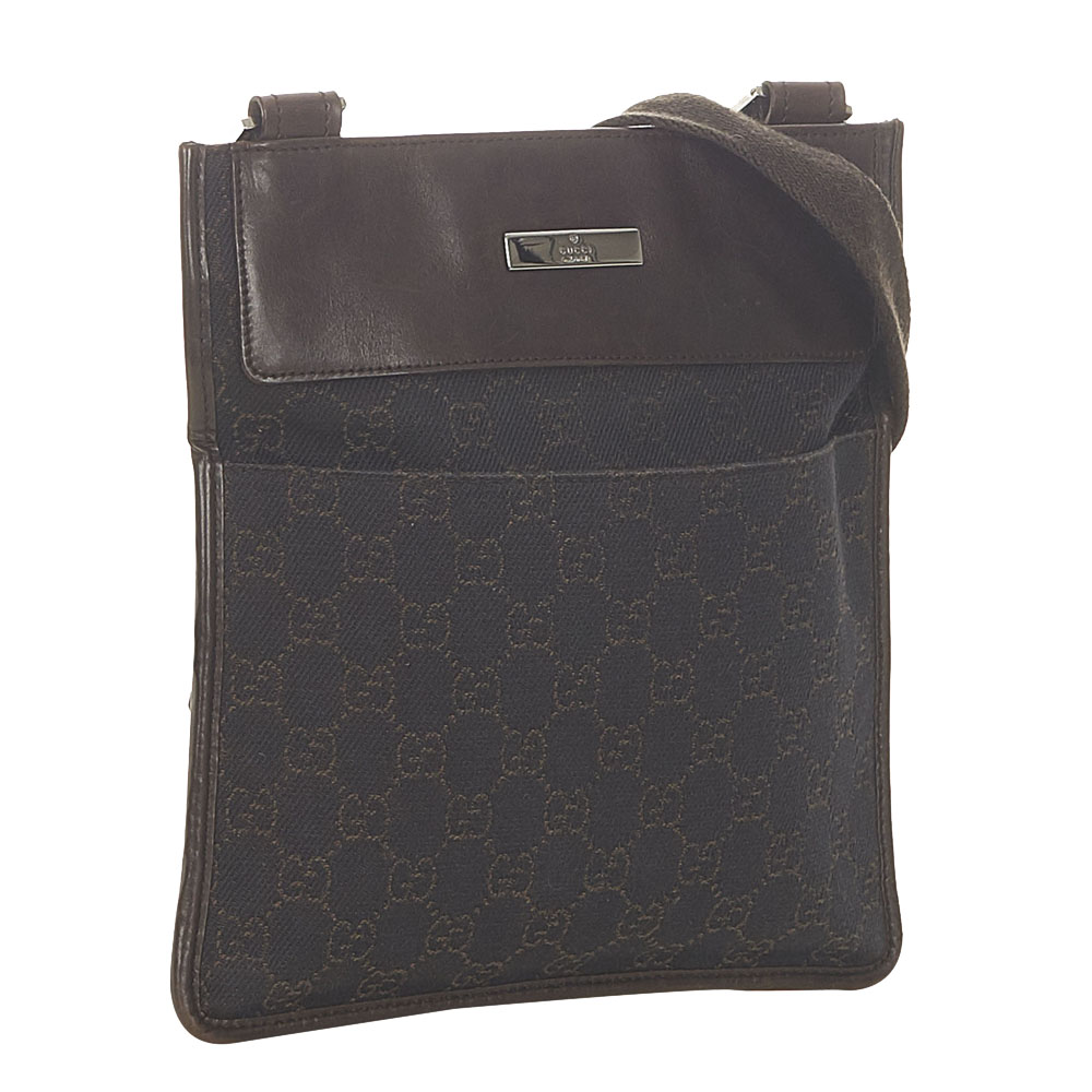 

Gucci Black Canvas Fabric Shoulder Bag