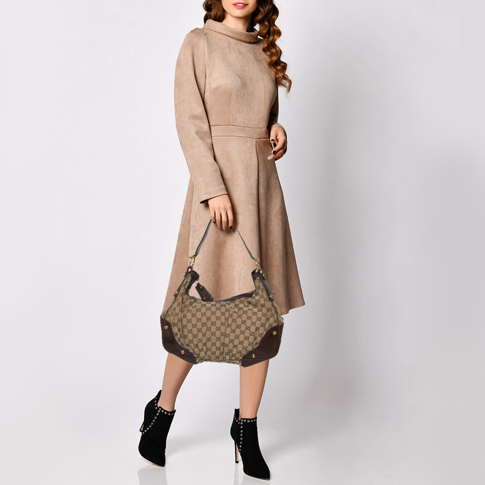 

Gucci Brown/Beige GG Canvas Hobo